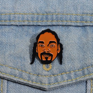 เข็มกลัดโลหะ รูปการ์ตูน Snoop Dogg แร็ปเปอร์อเมริกัน ร็อค ฮิปฮอป เครื่องประดับ ของขวัญ