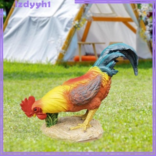 [JoyDIY] รูปปั้นไก่เรซิ่น งานฝีมือ สําหรับตกแต่งสนามหญ้า สํานักงาน ห้องนั่งเล่น