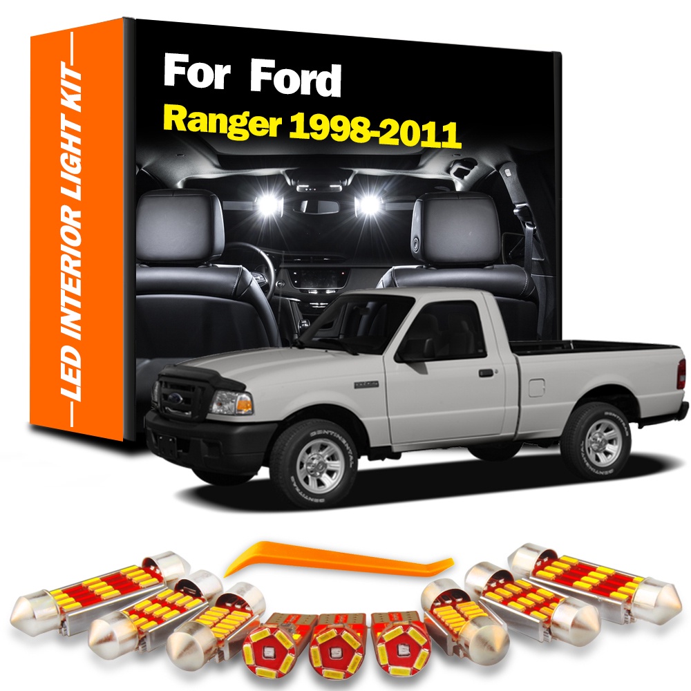 ชุดไฟ LED ติดภายในรถยนต์ สําหรับ Ford Ranger 1998 1999 2000 2001 2002 2003 2004 2005-2011 8 ชิ้น