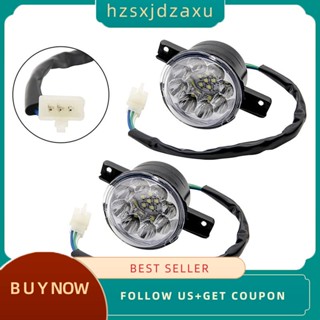 【hzsxjdzaxu】ไฟหน้ารถ Atv LED 12V 125Cc 150Cc 250Cc 300Cc สําหรับจีน Taotao JCL Baja Yamoto Kazuma Roketa 2 ชิ้น