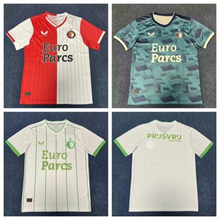 เสื้อกีฬาแขนสั้น ลายทีมชาติฟุตบอล Feyenoord Home Away 3rd 2324 ชุดเหย้า