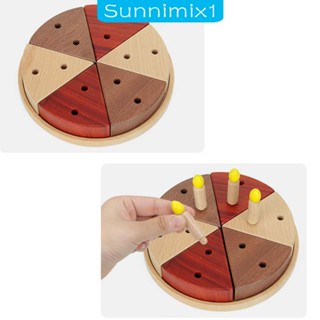 [Sunnimix1] ของเล่นบทบาทสมมุติ ตัดเค้กวันเกิด เพื่อการเรียนรู้ สําหรับเด็กก่อนวัยเรียน