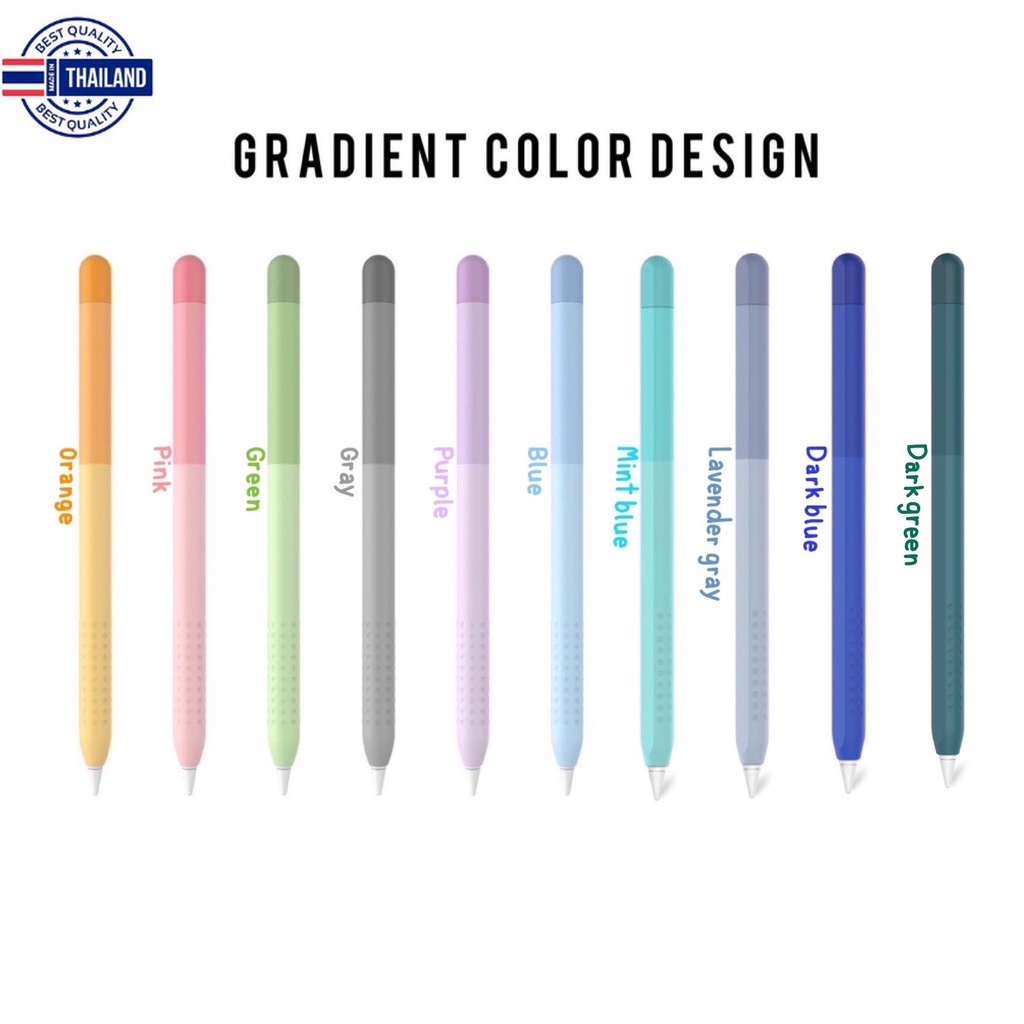 เคส Apple Pencil Gen 1&amp;2 รุ่นใหม่ Gradient Color Design  AHASTYLE