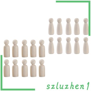 [Szluzhen1] ของเล่นตุ๊กตาไม้ 10 ชิ้น สําหรับผู้ชาย