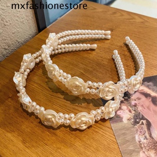 Mxfashione ที่คาดผมผู้หญิง ที่คาดผม หรูหรา วินเทจ ตกแต่งผม เด็กผู้หญิง ของขวัญ เครื่องประดับผม ปาร์ตี้ ที่คาดผมกุหลาบ