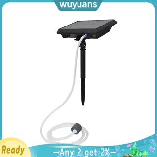 Wuyuans เครื่องปั๊มน้ําออกซิเจน พลังงานแสงอาทิตย์ สําหรับตู้ปลา