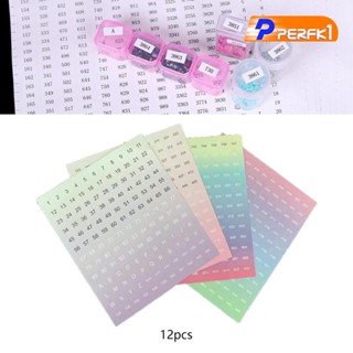 [Perfk1] สติกเกอร์ฉลาก ทนทาน สําหรับปักครอสสติตช์ DIY 12 ชิ้น