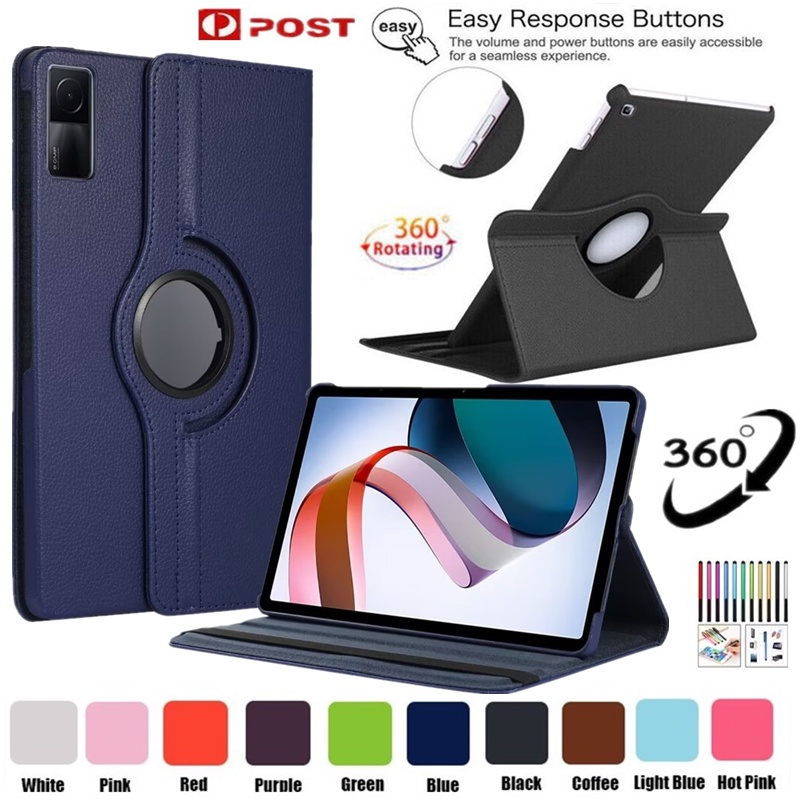 สําหรับ Xiaomi Redmi Pad SE 2023 11.0 นิ้ว 360° เคสหนัง PU ฝาพับ กันกระแทก หมุนได้