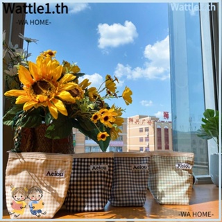 Wttle กระเป๋าใส่เหรียญ เครื่องสําอาง แบบพกพา มีซิป ลายสก๊อต ขนาดเล็ก สําหรับเดินทาง