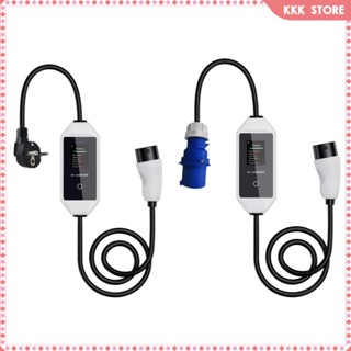 [Wishshopefhx] ปลั๊กชาร์จยานพาหนะไฟฟ้า Type 2 พร้อมสายต่อขยาย 16.4 ฟุต IP55 IEC-62196