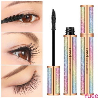 4d ผ้าไหมเส้นใย Lash มาสคาร่ายาว Curling มาสคาร่าแต่งหน้าขนตาสีดำกันน้ำมาสคาร่า Eye Lashes แต่งหน้า yuee
