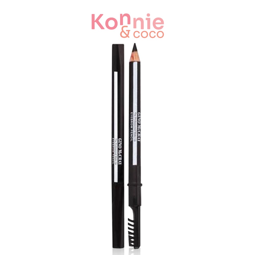Beauty Buffet Gino Mccray The Professional Make Up Eyebrow Pencil 3g บิวตี้ บุฟเฟ่ต์ ดินสอเขียนคิ้วมาพร้อมแปรงปัด.