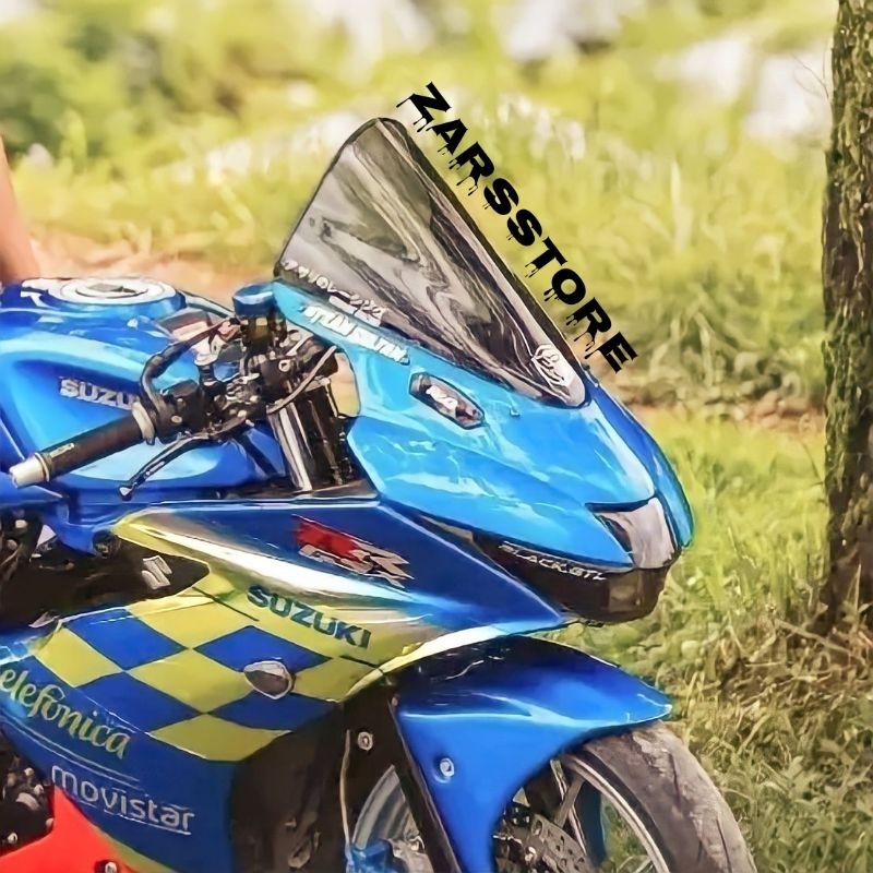 กระบังหน้า Suzuki GSX R150 รุ่นควันทึบ Jenong แบบใสและยาง Trim - GSX R150 Visor