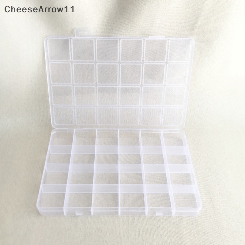 Che กล่องพลาสติกใส 24 ช่อง สําหรับใส่เครื่องประดับ ต่างหู ลูกปัด สกรู