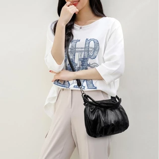 Olini กระเป ๋ าสะพายไหล ่ , กระเป ๋ าหนัง Pu ซิป , กระเป ๋ าสะพายข ้ างสีทึบแม ่