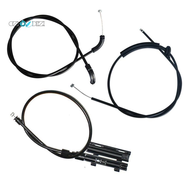 【Gzhxdiizi】ชุดสายเคเบิลปลดฮู้ดเครื่องยนต์ สําหรับ BMW E65 E66 7Er 3 ชิ้น 51237197474