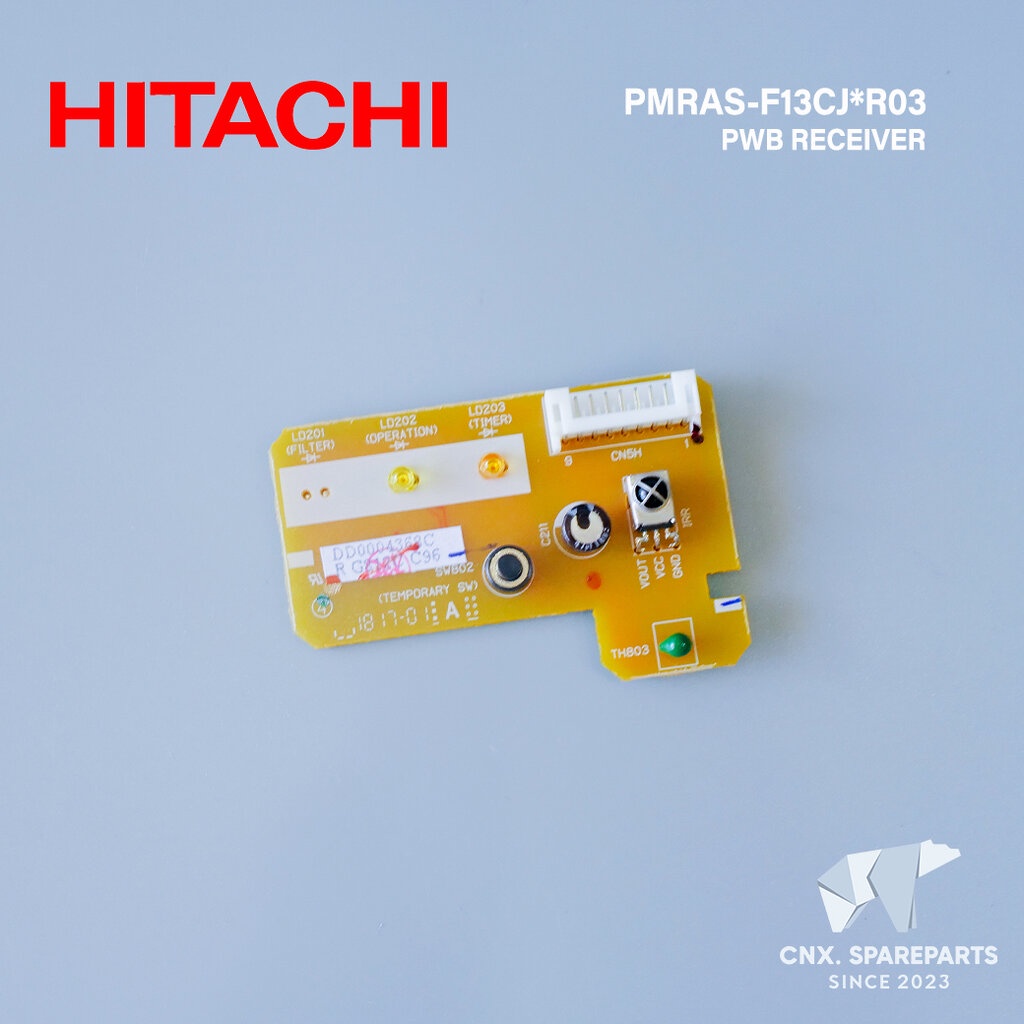 PMRAS-F13CJ*R03 แผงรับสัญญาณรีโมทแอร์ HITACHI ตัวรับสัญญาณแอร์ ฮิตาชิ รุ่น RAS-E13CJT, RAS-E10CJT (DD0004368C)