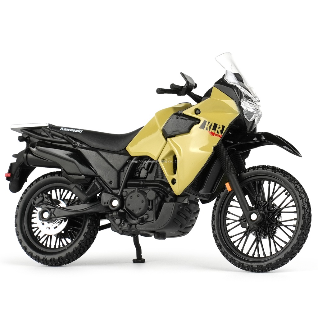 โมเดลรถจักรยานยนต์ Maisto 1:18 Kawasaki KLR 650 ของเล่นสําหรับเด็ก