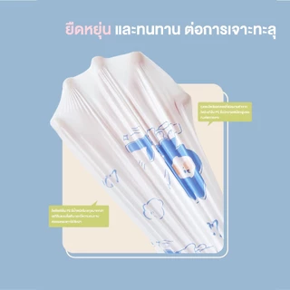 รุ่นใหม่ ถุงขยะหูหิ้ว 1 แพ็ก 100 ใบ อย่างหนา ขนาด45*50 ถุงขยะ