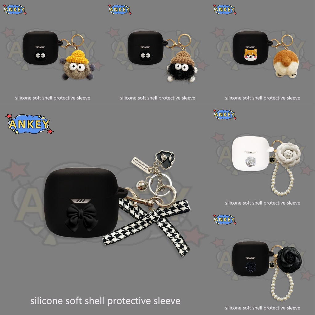 เคสหูฟังซิลิโคนนิ่ม ลายดอกไม้น่ารัก สําหรับ Edifier W320TN W200T Mini