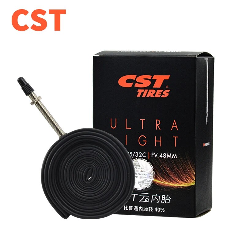 CST 26/27.5/29inch 700C MTB Road Bike Ultra Light inner Tube Presta Schrader FV/SV Valve 0.6mm Bicyc