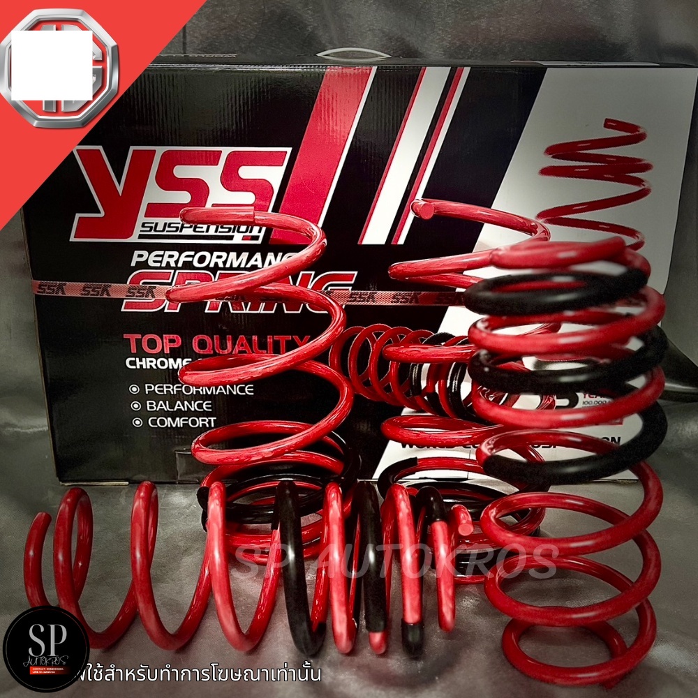 YSS สปริงโหลด MG ZS 18-19, MG-3 13-ON ราคาสำหรับ 1ชุด (มี 4 ขด คู่หน้า+คู่หลัง)