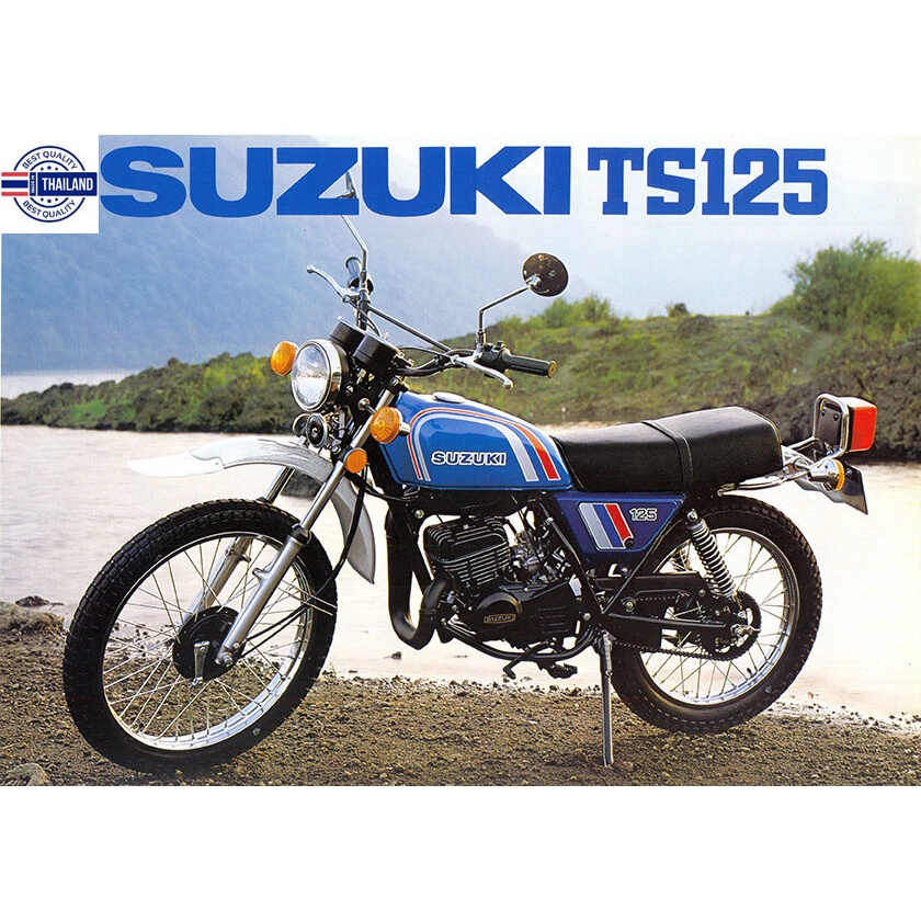 งานสติ๊กเกอร์ sticker สติ๊กเกอร์ suzuki TS125N