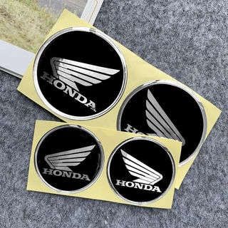 2 ชิ้น 1 ชุด Honda 3D Emblem ยางนุ่มโลโก้สติกเกอร์สําหรับรถจักรยานยนต์ Honda EX5 BEAT WAVE VISION DREAM Vario Click 125i ADV160 รถจักรยานยนต์สติกเกอร์ตกแต่งกันน้ํา