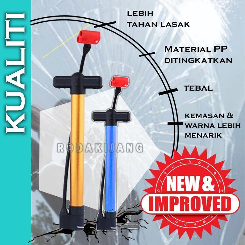Hantar Cepat MULTI-FUNCTION Pam Tangan DIY Basikal Pam Basikal Dual Head Portable Bike Pump Pam Angi