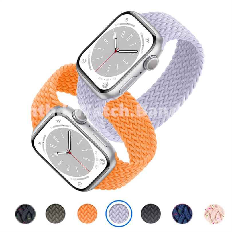 สายนาฬิกาข้อมือไนล่อน สําหรับ Apple Watch Ultra 2 Ultra Series 9 8 7 6 SE 5 4 3 2 1 ขนาด 49 มม. 41 มม. 45 มม. 44 มม. 42 มม. 40 มม. 38 มม.