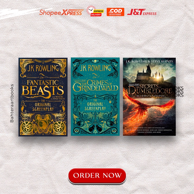 Fantastic Beasts (3Book series) โดย J. เค Rowling (เวอร์ชั่นภาษาอังกฤษ)