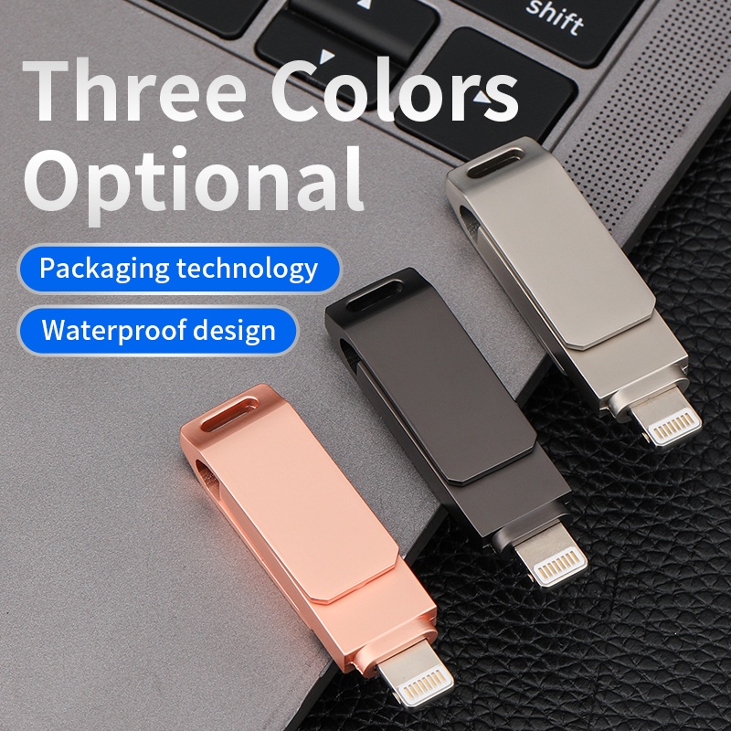 แฟลชไดรฟ์ USB OTG 256GB 512GB 1TB Pendrive Memory Stick รองรับ Apple iPad สําหรับ iPhone14/13/12/11/X/8/7/6