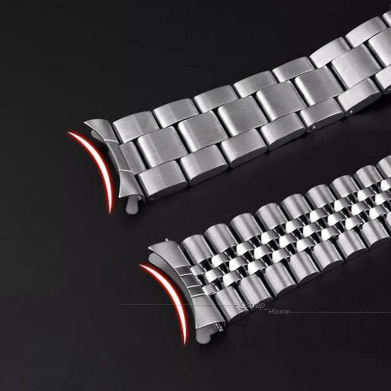 สายนาฬิกาข้อมือสเตนเลส 18 19 21 23 24 25 26 มม. สําหรับ Seiko Jubilee Oyster 20 มม. 22 มม.