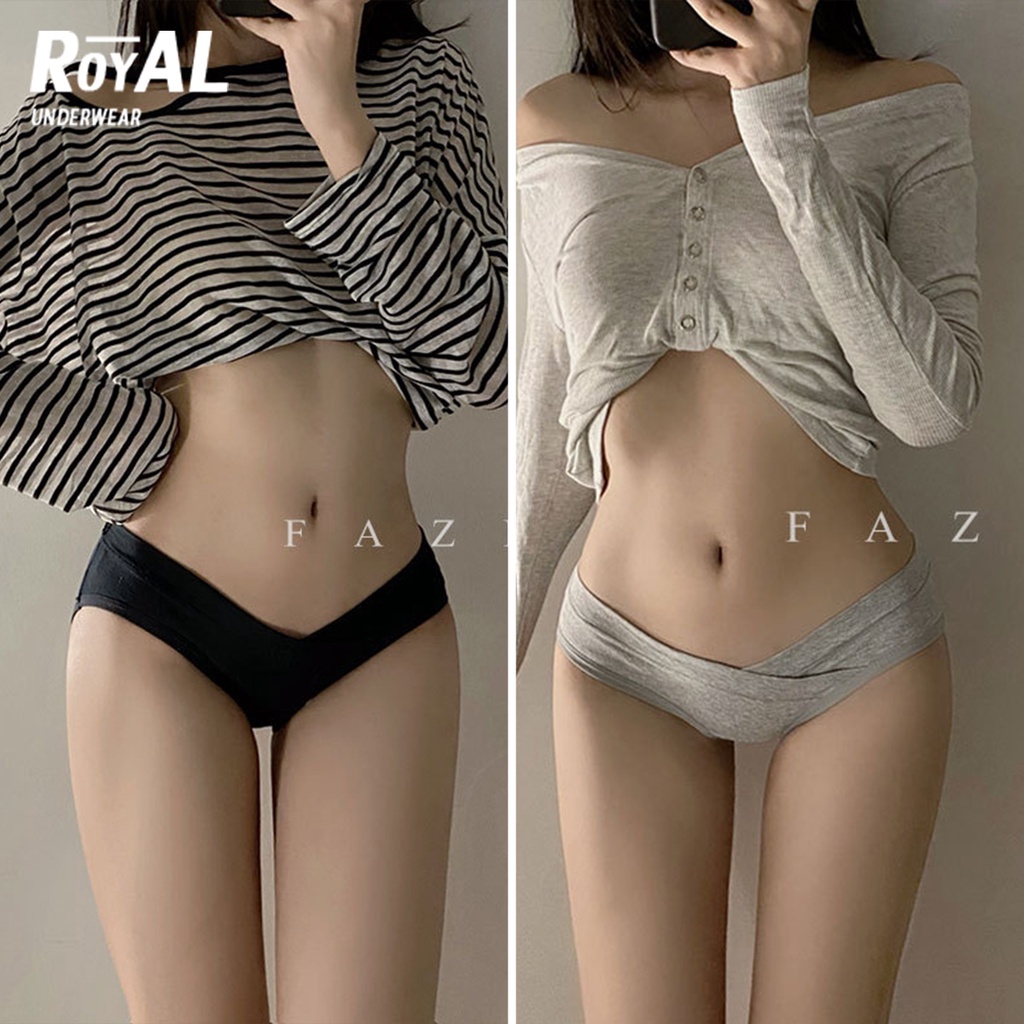 Royal Underwear กางเกงใน ผ้าเรยอน ระบายอากาศ ไร้รอยต่อ สไตล์ยุโรป สําหรับผู้หญิง BBA110