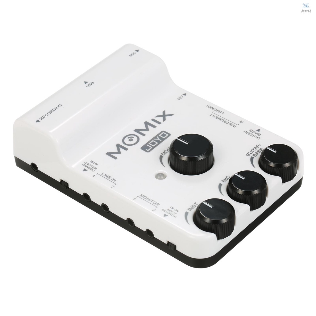 [hoeo] Joyo MOMIX เครื่องผสมเสียงอินเตอร์เฟซ USB แบบพกพา สําหรับ PC สมาร์ทโฟน
