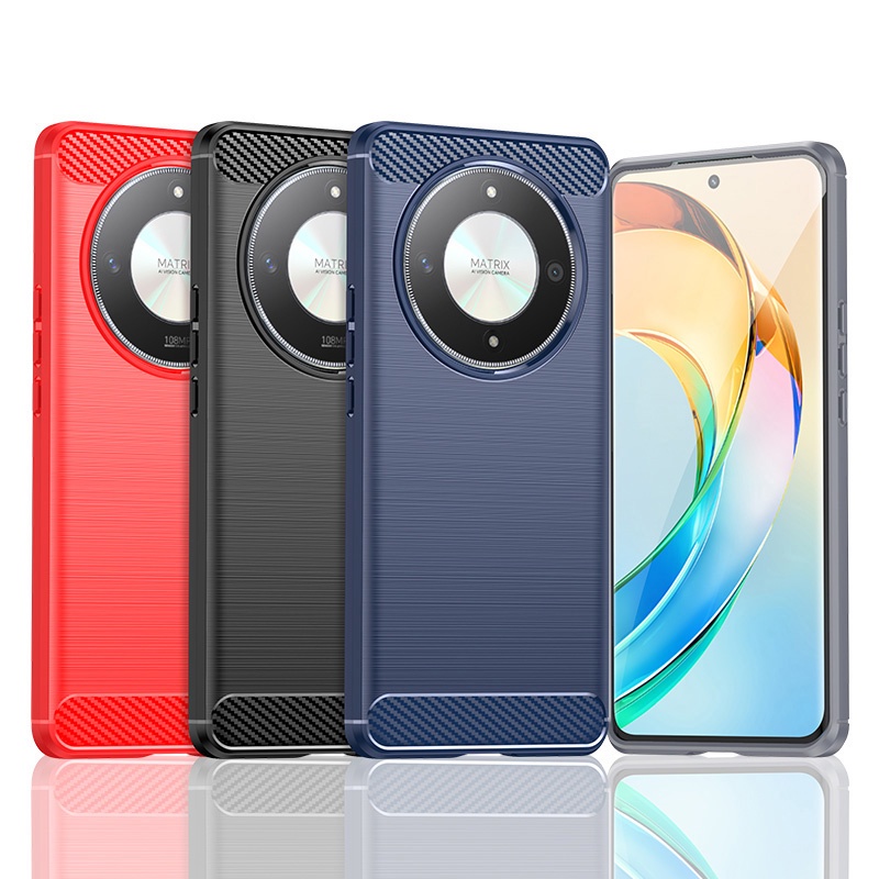 สําหรับ Honor X9b 5G Ultra Slim Brushed Texture กันกระแทก Soft TPU Case Cover