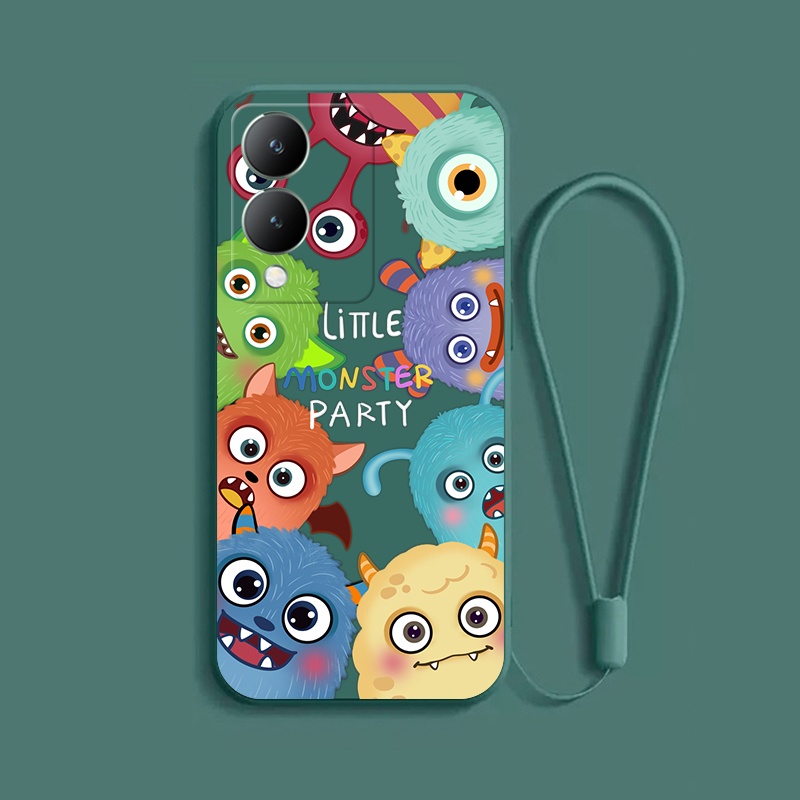 เคส VIVO Y17S Y22 Y22S สดใส และน่ารัก กันกระแทก ซิลิโคนนิ่ม ป้องกัน เรียบ