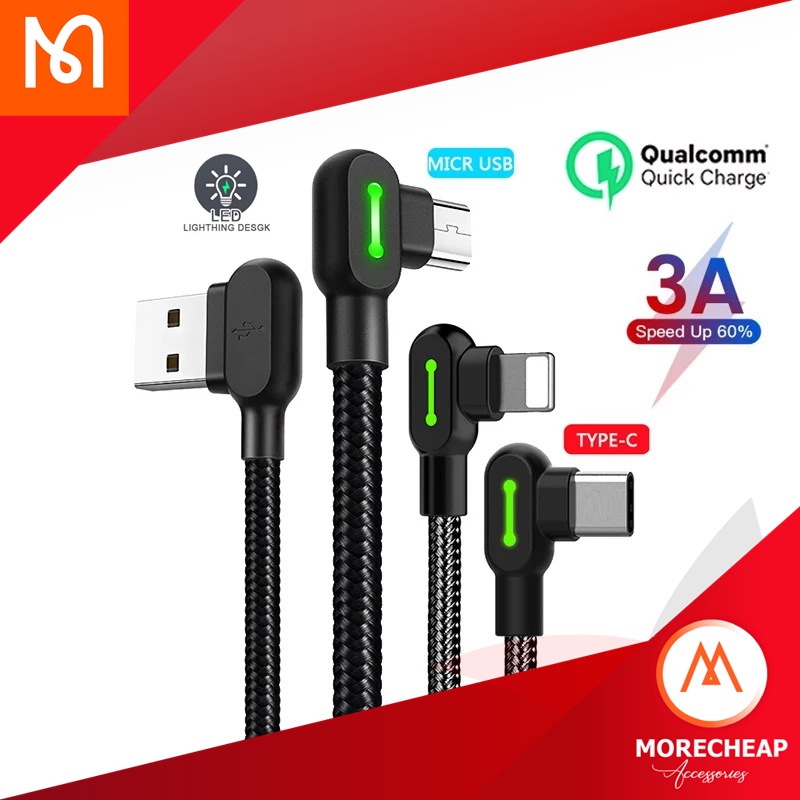 🔥ถูก/แท้🔥Mcdodo สายชาร์จเร็ว TypeC / Micro / LN USB 3A FastCharge สายชาร์จเล่นเกมส์