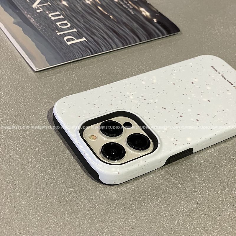 เคสโทรศัพท์มือถือ แบบสองชั้น ลายหมึกสาด สีฟ้า สําหรับ iPhone15 14 13 11 12Promax 11Promax 12Pro 14plus 15Promax 7S9Z