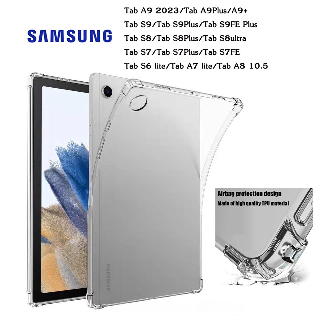 เคสใส กันกระแทก ซัมซุง แท็ป เอ9 Tpu Case For Samsung Galaxy Tab A9Plus Tab S6 lite A7 lite Tab S7 S8 A9 Plus S7FE Tab A8
