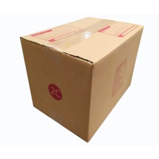 กล่องไปรษณีย์ เบอร์ 2C ขนาด 20×30×22 ซม. กล่องพัสดุฝาชน แพ็ค 20 ใบ หนา 3 ชั้น แบบพิมพ์ ราคาส่ง พร้อมส่ง Qbox7 ล็อต 3318