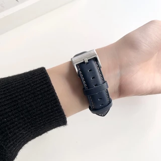สายนาฬิกาข้อมือหนังแท้ สําหรับ Apple Watch Series 11 10 9 Ultra 8 7 6 SE 5 4 3 iWatch 42/46/44/40/41/42 มม. 45 มม. 49 มม.