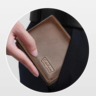Collin Kacey A25 กระเป๋าสตางค์ผู้ชายหนังแท้ใบสั้น กระเป๋าสตางค์แฟชั่นใหม่ มีช่องใส่เหรียญ