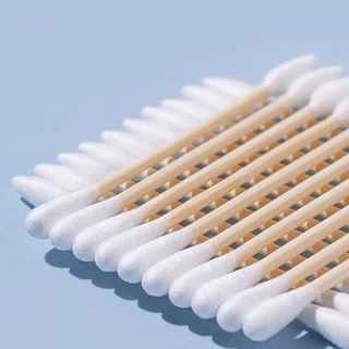 ไม้ปั่นหูสำลีก้าน 250 ก้าน 500 หัว หัว 2 แบบ Cotton Swab ไม่บาดหู พร้อมกล่องใส ใช้สะดวก ปลอดภัย