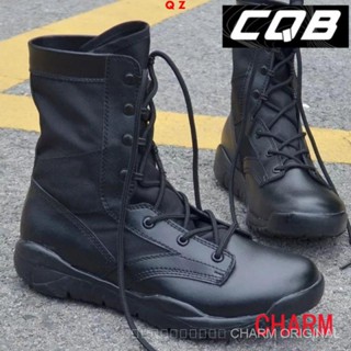【คุณภาพสูง 100% 】qzhigh top CQB รองเท้าบูทคอมแบท น้ําหนักเบา…