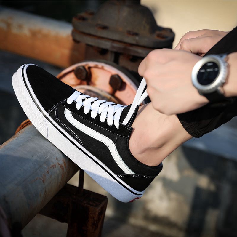 Onhand Vans Shoes Women Men ผ้าใบสำหรับทุกเพศ Classic Old Skool Sport Shoes รองเท้า free shipping
