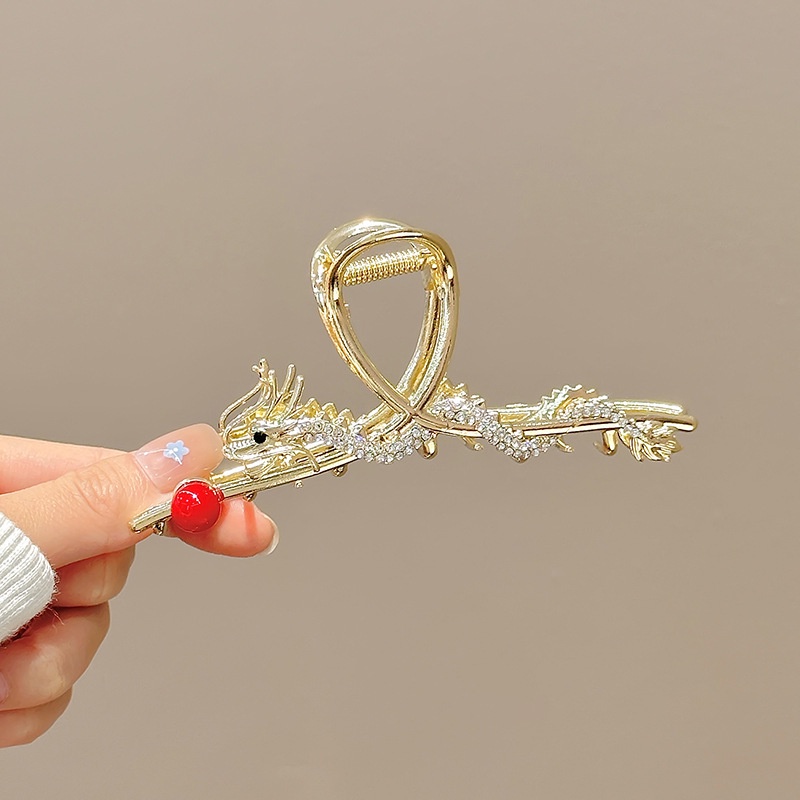 สไตล์ใหม่สไตล์จีนคลิปรูปมังกรหญิงปีใหม่อินเทรนด์ด้านหลังหัวสไตล์ใหม่กรงเล็บผมสไตล์ใหม่เครื่องประดับหัวเฉพาะ - รูปที่ 6