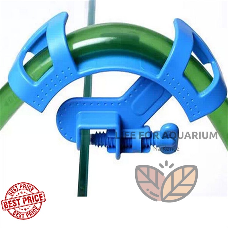 อุปกรณ์ ล็อคสายยาง ป้องกันสายยางพับ สามารถเกาะขอบกระจกได้มากสุดถึง 18 mm. แข็งแรง Life For Aquarium Life For Aquarium