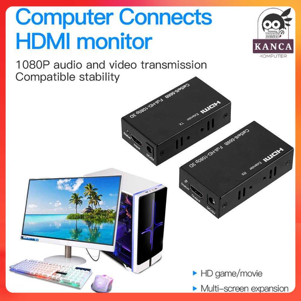 Amkle HDMI Over Ethernet Extender Cat5/6 1080P 60M - AM40
