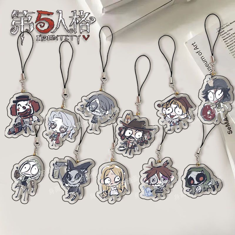 สายคล้องโทรศัพท์มือถืออะคริลิค ลายการ์ตูนอนิเมะ Identity V Prisoner Luca Balsa Embalmer Aesop Carl สําหรับเก็บสะสม